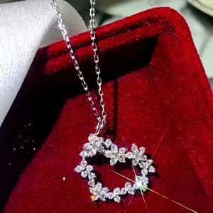 Gorgeous faux Diamond CZ Heart necklace